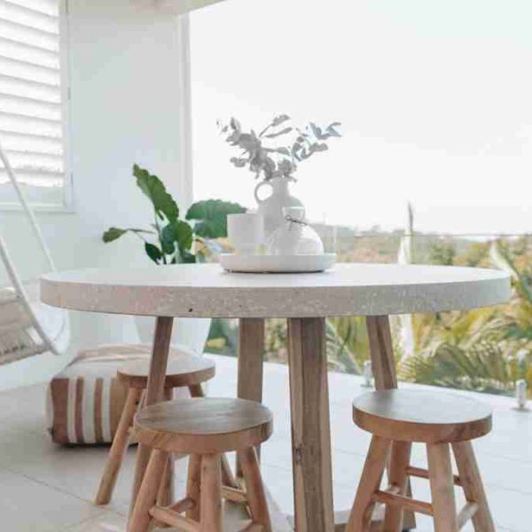 eTerrazzo Round Dining Table - Standard Legs