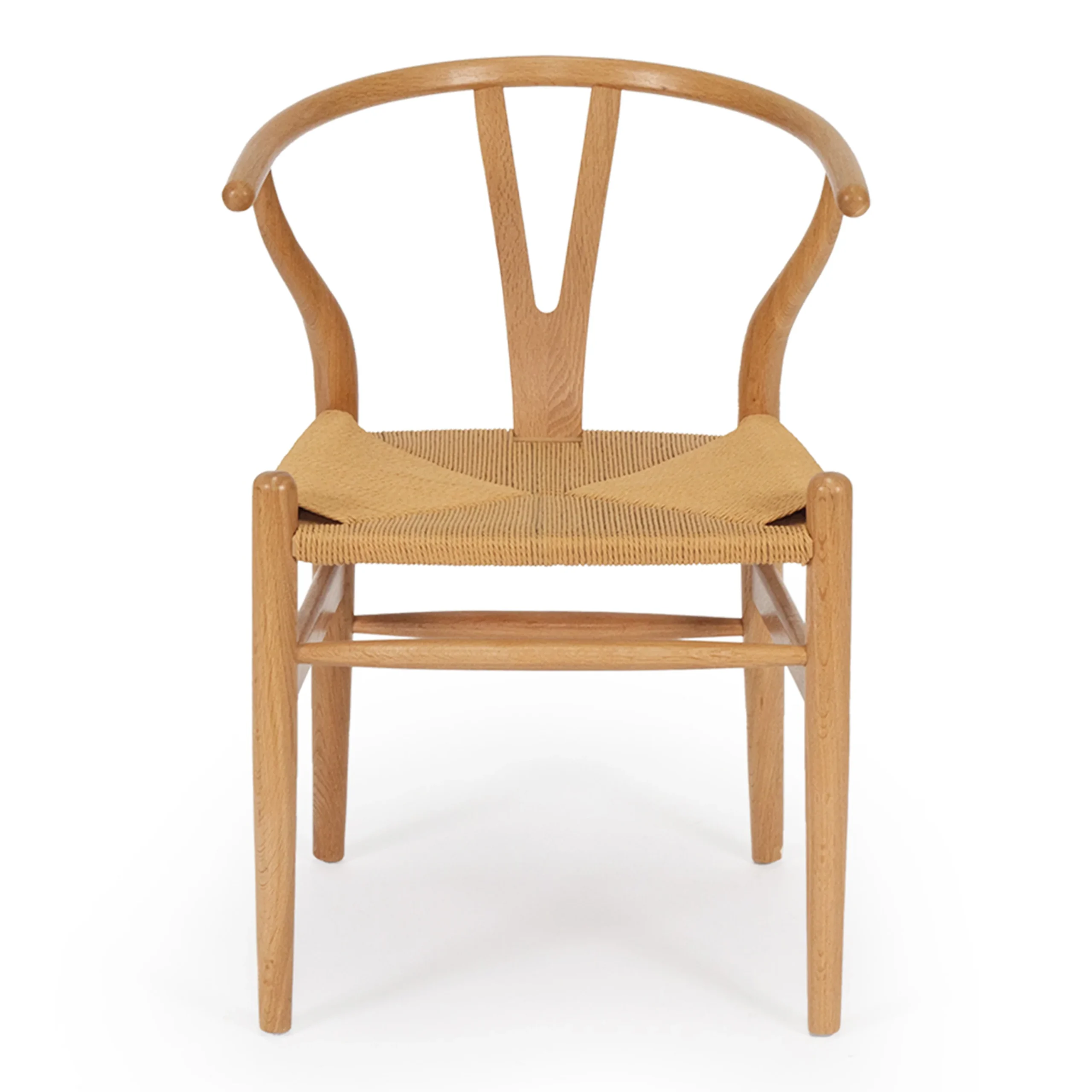 Kiamba Wishbone Dining Chair - Natural Cord and Teak Wood Frame 1