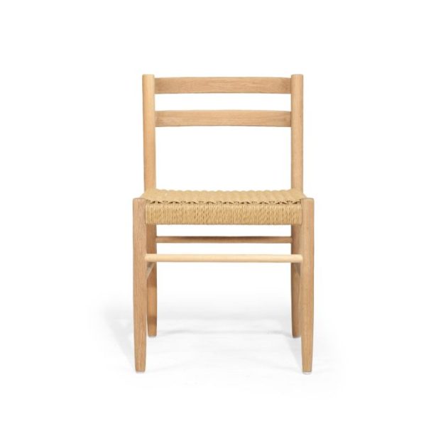 Olivia Wicker Oak Dining Chair